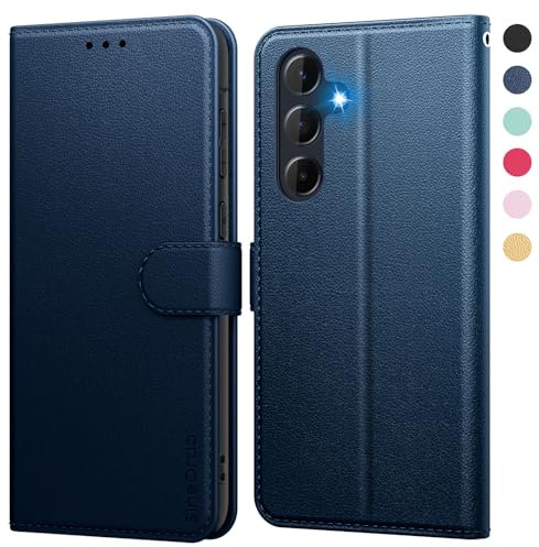SineOrdo Cover compatible con Samsung Galaxy A35 5G Custodia, Custodia Samsung Galaxy A35 5G Cover Libro Portafoglio Folio Pelle Flip Stand Case - Blu
