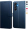 SineOrdo Cover compatible con Samsung Galaxy A35 5G Custodia, Custodia Samsung Galaxy A35 5G Cover Libro Portafoglio Folio Pelle Flip Stand Case - Blu