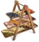 Aboiledy Soporte de Madera de 3 Niveles, para Fiestas