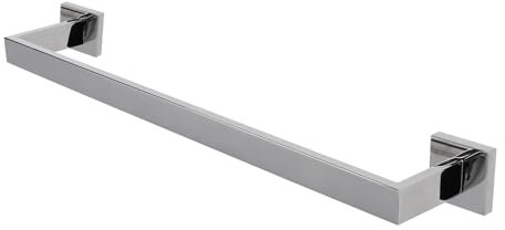 Porta Asciugamani Bagno, Porta Asciugamano da Parete Porta, Installazione a Vite Appendi Asciugamani Bagno, SUS304 Acciaio Inox Portasciugamani, Portasciugamani Singolo (Argento, 60CM)