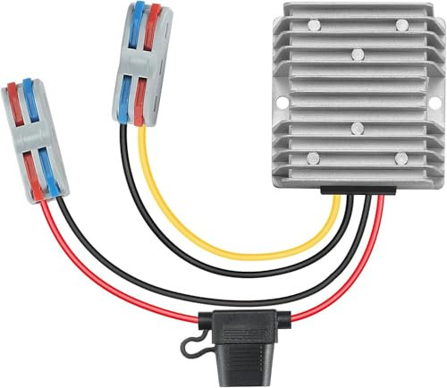 YBBOTT Trasformatore di Potenza 12V a 24V - Regolatore di Tensione 15A 360W DC DC Converter Boost - Raddrizzatore Step Up Alimentatore Con Limitatore Sovracorrente
