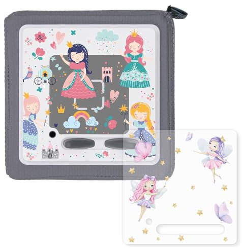 younikat 2er-Set Schutzfolie für Toniebox passgenau Prinzessin und Feen I selbstklebend I Schutzcover I Musikbox Aufkleber I Geschenkidee Kinder I einfache Anbringung I dv1417