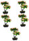 PRETYZOOM 5st Künstliche Früchte Bonsai Kunstpflanze Schmücken Simulation Eines Topfobstbaums Gefälschter Obstbaum Topfpflanze Mit Künstlichen Früchten Künstliche Topfpflanze Plastik