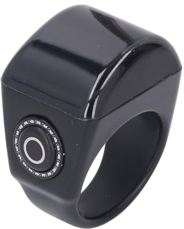 Gugxiom Smart-Ring-Zähler, 20 Mm Bluetooth-APP-Erinnerung, Digitale Anzeige, Muslimischer Islamischer Gebets-Smart-Ring