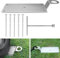 2-in-1-Multifunktions Hundepflock, rostfreier robuster stabiler Hundeanker aus Edelstahl für Auto Wohnwagen Wohnmobil, robuster Bodenhalter zum Anbinden von Hunden für Garten, Strand, Camping (Silber)