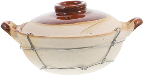 esenciales de cocina olla de sopa de estofado cazuela olla de cazuela olla de horno - cazuela sartén cerámica olla vitroceramica olla casera cacerola Arcilla GREENADSCAPE