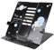Support de Livre Réglable, Présentoir de Lecture de Bureau en Métal Stable avec Pieds Antidérapants pour Livres, Tablettes, Téléphones, Motif Mignon (Motif Astronaute Noir)