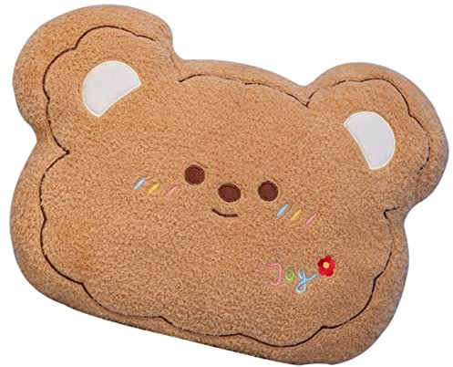 IMIKEYA Kopfkissen tragen Bären süßes Puppenplüschtier riesiges Kissen Dekoration Schlafzimmer Bedroom Decoration Tedi Bear Spielzeugkissen Rückenkissen süße Wurfkissen PP Baumwolle Brown