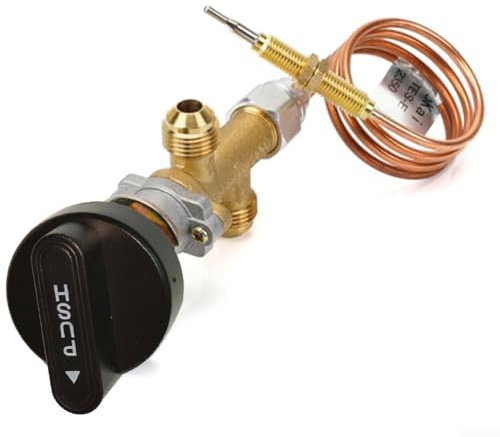 Zoegneer Kit de válvula de control a prueba de fallos de llama de gas propano de baja presión para chimenea de gas propano de baja presión para kit de instalación de chimenea de baja presión