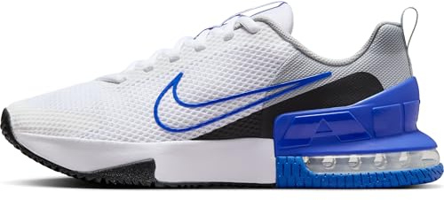 Nike Men's M AIR MAX Alpha Trainer 6 Cross Trainers, White/Hyper Royal-Lt Smoke Gre, 10.5