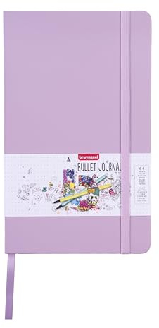 Bruynzeel Bullet Journal Dotted 64 Blatt 140gsm Hardcover mit Lesezeichen und Gummizugverschluss