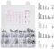 VEVOR 1110 Pcs Bolts and Nuts Assortment Kit, Imperial Machine Screws and Flat Washers, Stainless Steel 10-24,8-32,2-56,6-32,4-40, for Furniture/Equipment/Vehicle Assembly, Silver