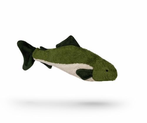 Senger Naturwelt Kuscheltier Fisch klein | tannengrün | Wärmekissen mit Füllung aus Deutschland ab 3 Monaten