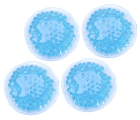 4 Stück Kühlpads für Wärme und Kältetherapie Brust Runde aus PVC