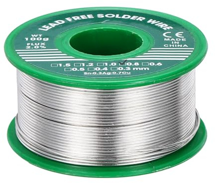 QUARKZMAN Lötkolben Lötzinn Mit Harzkern 100g Zinn Flussmittel Lötzinn 0.8mm Für Elektrisches Löten
