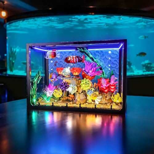 BRIKSMAX LED Beleuchtung kompatibel mit LEGO 10366 Tropical Aquarium | Warme Beleuchtung zeigt jedes Detail. Elegante Wohnkultur. Premium-Ausstellungsstück. Modell nicht im Lieferumfang enthalten