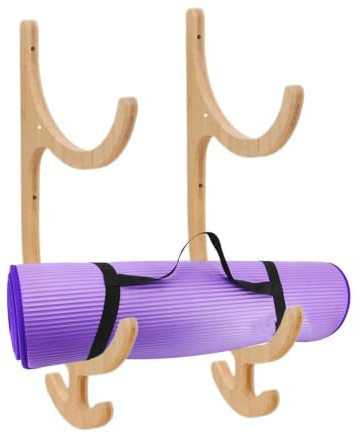 Aufbewahrungsregal für Yogamatten, Workout-Ausrüstung, Wandhalterung für Yogamatte, für Fitnessstudio, Zuhause, Wohnzimmer, Wohnung, Schlafzimmer, Widerstandsband, Springseile