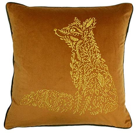 furn. Coussin Faune Forêt Fox Couverture, Rouille, 50 x 50cm