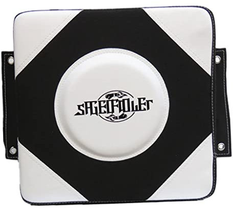 Harilla Boxing Wall Punch Pad Strike Kampffläche für Boxen MMA boxeo en tailandia Thai Karate Kickboxing Sanda Training, Schwarz Weiß, L