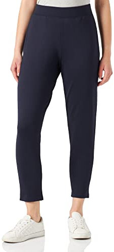 Nur Die 7/8 City-Jogger Relax & Go sportliche Bequeme Freizeithose Stretch elastischer Bund verkürzte Länge Damen, Nachtblau, L