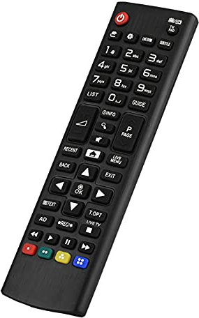 Entatial Mando para LG LCDTV, Mando a Distancia ABS Mando a Distancia de Repuesto para LG AKB7915324 Blanco para Mando a Distancia de Repuesto