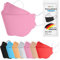 TubeRoo FFP2 Maske rosa pink Fischform 1 Stück Masken, Made in Germany, Versand aus Deutschland, weiche Ohrschlaufen Bänder, Atemschutzmaske