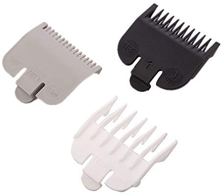 3 Pièces de Tondeuse à Cheveux Universelle Peigne Peigne Outils de Coupe de Cheveux Tondeuse Électrique Étrier 1.5Mm / 3Mm / 4.5Mm