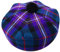 Scottish Traditional Tam o' Shatner Acryl Wolle Tammy Hut Pom Pom One Size Various Tartans Barett Balmoral Flat Kilt Bonnet Jimmy Hats Flat Cap, Freimaurer-Tartan., L/XL