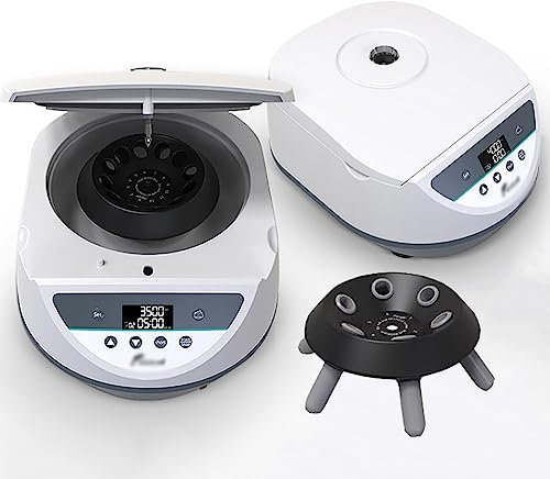 Centrifuga da banco da laboratorio, Centrifughe di bellezza digitali, 6 provette da 15 ml, Centrifuga al plasma, 500-5000 giri/min, Centrifuga scientifica per sangue per la ricerca scientifica della