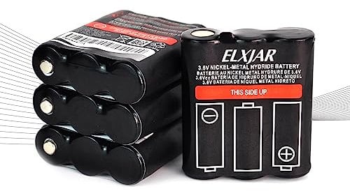 YUTSUJO (4-Pack) 3.6V 800mAh Ni-MH Battery Replacement for Motorola PMNN4477AR T200 T400 T500 T800 T600 T62 T82 T92 T260 T265 T801 T460 T465 T480 Walkie Talkies