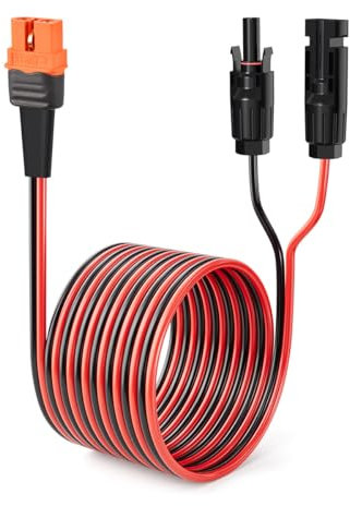ELFCULB 10AWG 75FT Solar zu XT60i Kabel 2 10 25 35 50 75 100FT Solarstecker zu XT60i Adapterkabel für tragbare Stromstation (75FT)