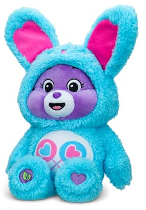 Care Bears - Basic Fun Share Bunny Bear 22 cm Bean Plüschtier, Sammlerteddy für Mädchen & Jungen ab 4 Jahren, Oster-Kuscheltier, Weiches Stofftier zum Spielen