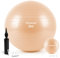 PhysKcal 85cm Beige Dicker Gymnastikball und 23 cm Pilatesball Set, Anti Burst Gymnastikball, Anti-Rutsch-Sitzball, Balanceball, Yogaball für Zuhause, Fitnessstudio und Büro