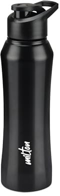 MILTON Comet 750 Stainless Steel Water Bottle 730ml for School, Office, Home, Gym, Leakproof, Rust free, Black