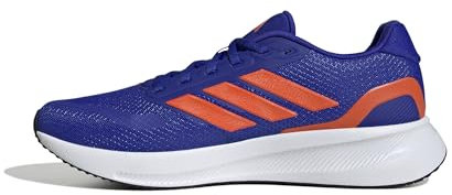 adidas Runfalcon 5 Running Shoes, Zapatillas Hombre, Lucid Blue Impact Orange Core Black, 41 1/3 EU