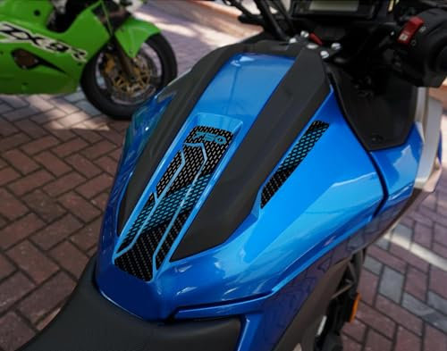 ADESIVO RESINATO EFFETTO 3D, PER MOTO COMPATIBILE CON HONDA NC 750X BLU (PARASERBATOIO V2)