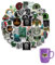 50 Stück Cthulhu,Meme Sticker,Sticker Anime,Rammstein Aufkleber,Hello Kitty Sticker,Jjk Sticker,Kuromi Sticker,Haikyuu Sticker,Sticker Wow,Anime Sticker,Hp Lovecraft,für Jugendliche Kind Erwachsene