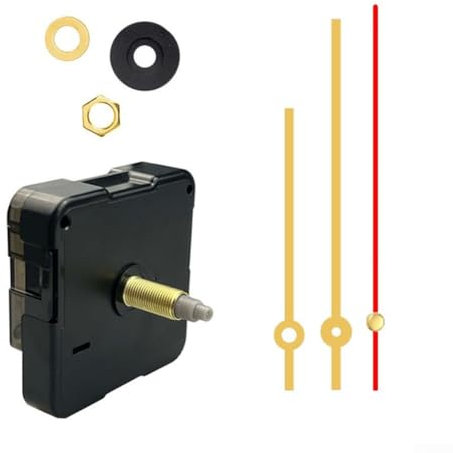 Quarz-Pendeluhr-Uhrwerk-Mechanismus, DIY-Reparaturteile, Ersatz, leises Quarz-Uhrwerk mit Zeigern und Pendel für DIY-Uhr-Reparatur (D)