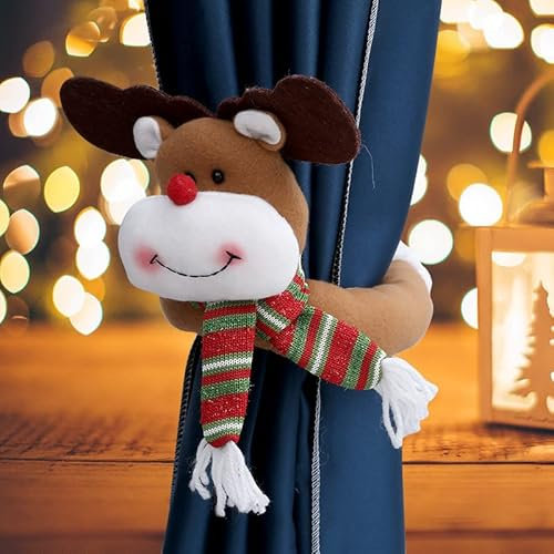 Weihnachtsdekoration, Vorhangschnalle, kleiner alter Mann, Schneemann, Vorhangdekoration