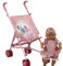 alles-meine.de GmbH 2 TLG. Set - Puppenwagen + Puppe - Princess - Sportwagen - Buggy - Prinzessinnen Hauck - Kinderpuppenwagen Kinderwagen für Puppen - rosa pink Arielle Schneewi..