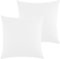 Class Home Collection Kissenbezug 80x80 Baumwolle – Kissenbezüge 80x80 im 2er Set – Weiche Kissenhüllen 80x80 für Sofa & Bett – Kopfkissenbezug für Kissen 80x80 cm mit Reißverschluss – Weiß