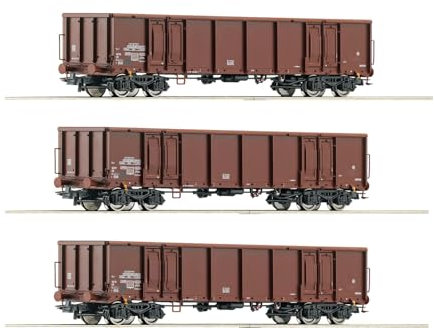 Roco 6600103 H0 3er-Set Offene Güterwagen der DR