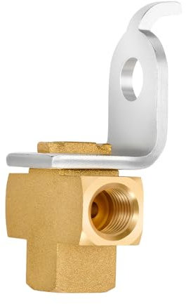 3-Wege-Bremsleitungs-T-Stück mit Montagehalterung, Messing-Bremsleitungsverschraubungen, 3/16 Zoll für 3/8-Zoll-24-Gewinde, hält das Bremssystem, erhöht die Anzahl der Gewindedrehungen, verhindert