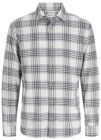 JACK & JONES Herren Freizeit Hemd JJEDOVER Check - Regular Fit