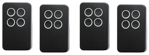 Lioggyet 4 Mandos A Distancia Universales Multifrecuencia para Puerta de Garaje, 280-868 MHz, para Todos los Códigos Fijos y Partes de Códigos Variables