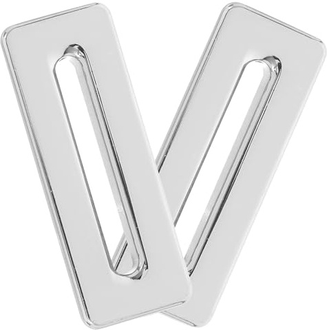 IWOWHERO Lot de 2 Anneaux de Finition Trop-plein en Alliage de Zinc Chromé pour Évier Cuisine et Lavabo de Salle de Bain, Cache-trop-plein Ajustable Anti-débordement, Accessoire Solide