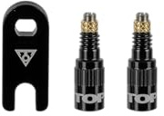 Topeak TurboFlow Valve Adapter – High-Flow Presta Valve Adapter for | TurboFlow Presta Valve Adapters for High-Flow Tubeless Bikes