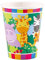 Amscan 9901917 - Becher Dschungel Tiere, 8 Stück, 250 ml, Safari, Pappbecher, Einwegbecher