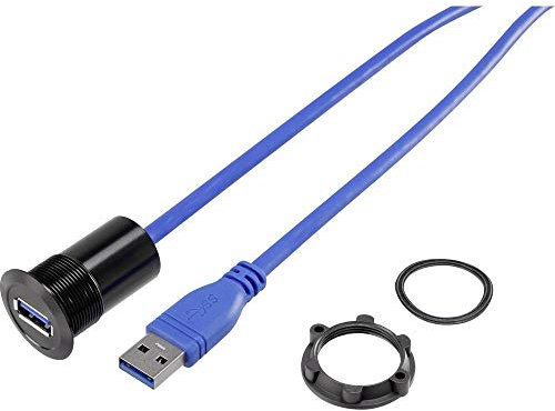 TRU COMPONENTS USB-21 USB A Einbaubuchse 3.0 Buchse, Einbau Inhalt: 1 St.