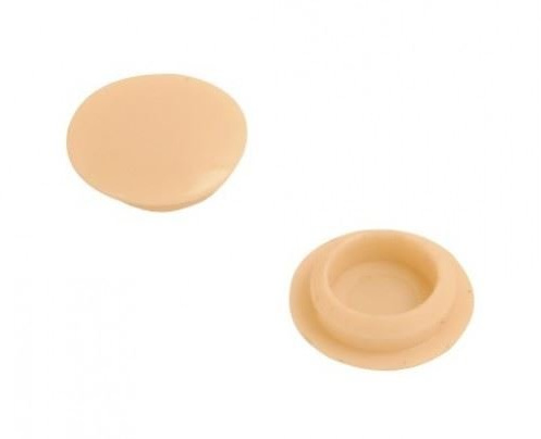Fort Fasteners Screw Cover Cap Beige 10mm Beige Pack of 100